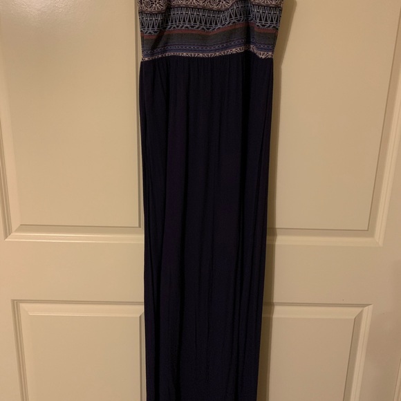 Altar’d State Maxi Dress Navy Boho Small - Picture 3 of 5